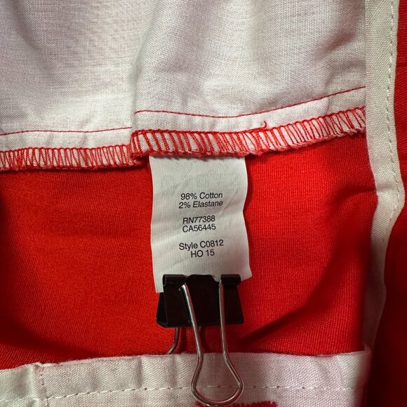J Crew Frankie Shorts Womens 2 Flat Front Red Cotton Stretch Pockets Belt Loops - Picture 6 of 8